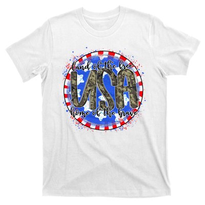 Land Of The Free Home Of The Brave USA Celebration T-Shirt