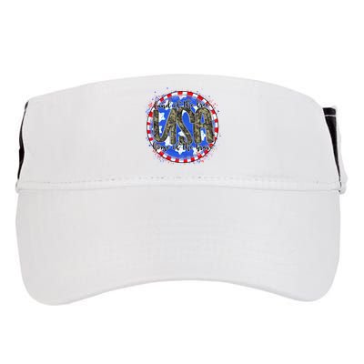 Land Of The Free Home Of The Brave USA Celebration Adult Drive Performance Visor