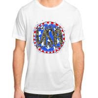 Land Of The Free Home Of The Brave USA Celebration Adult ChromaSoft Performance T-Shirt