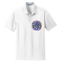 Land Of The Free Home Of The Brave USA Celebration Dry Zone Grid Polo