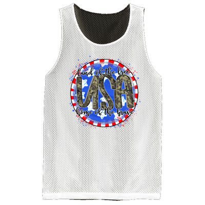 Land Of The Free Home Of The Brave USA Celebration Mesh Reversible Basketball Jersey Tank