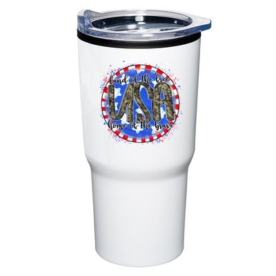 Land Of The Free Home Of The Brave USA Celebration Tumbler