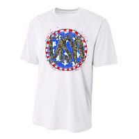 Land Of The Free Home Of The Brave USA Celebration Performance Sprint T-Shirt