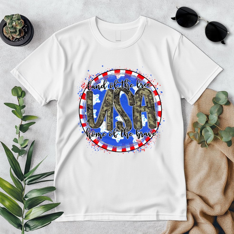 Land Of The Free Home Of The Brave USA Celebration Premium T-Shirt