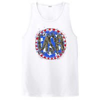 Land Of The Free Home Of The Brave USA Celebration PosiCharge Competitor Tank