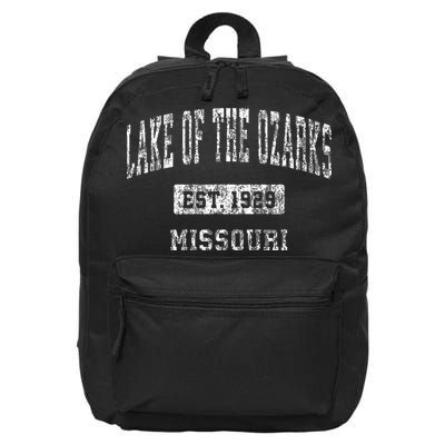 Lake Of The Ozarks Missouri Mo Vintage Sports Established 16 in Basic Backpack