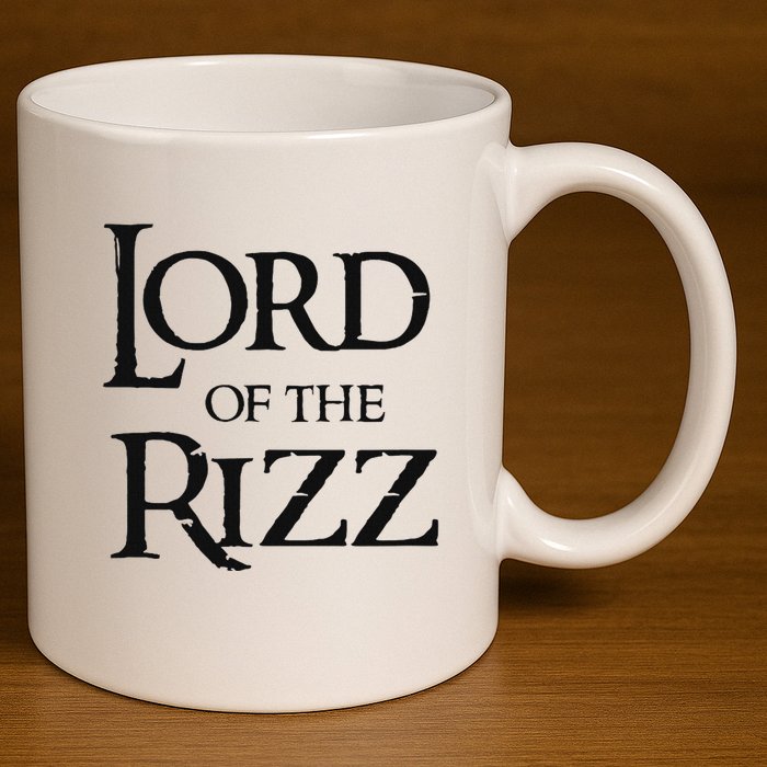 Lord Of The Rizz Epic Rizz 11oz C Handle Ceramic Mug