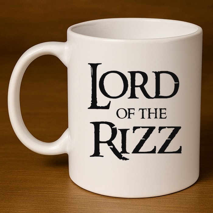 Lord Of The Rizz Epic Rizz 11oz C Handle Ceramic Mug
