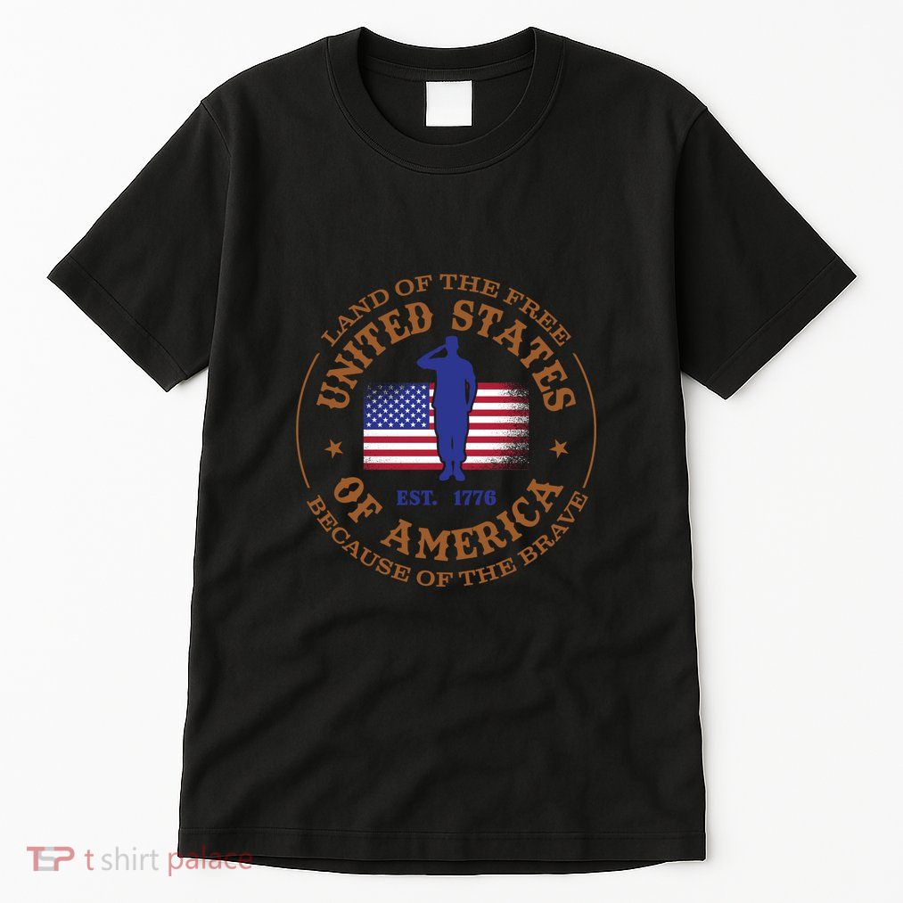 Land Of The Free United States Of America Memorial Day Gift Tall T-Shirt