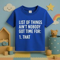 List Of Things AinT Nobody Git Time For That Gift Toddler T-Shirt