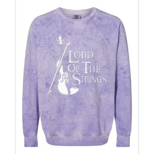 Lord Of The Strings Violin Musician Humor Colorblast Crewneck Sweatshirt