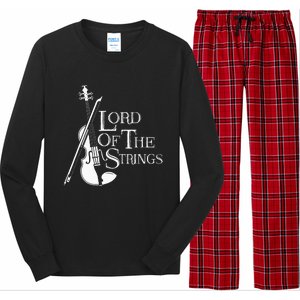 Lord Of The Strings Violin Musician Humor Long Sleeve Pajama Set