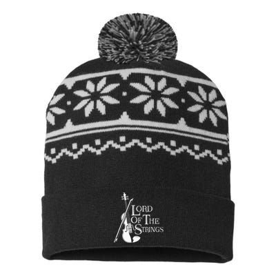 Lord Of The Strings Violin Musician Humor USA-Made Snowflake Beanie