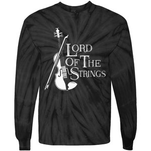 Lord Of The Strings Violin Musician Humor Tie-Dye Long Sleeve Shirt