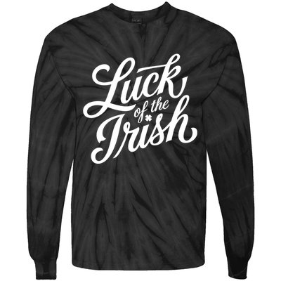 Luck Of The Irish St Patricks Day Tie-Dye Long Sleeve Shirt