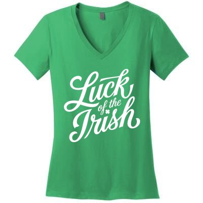 Luck Of The Irish St Patricks Day Women's V-Neck T-Shirt