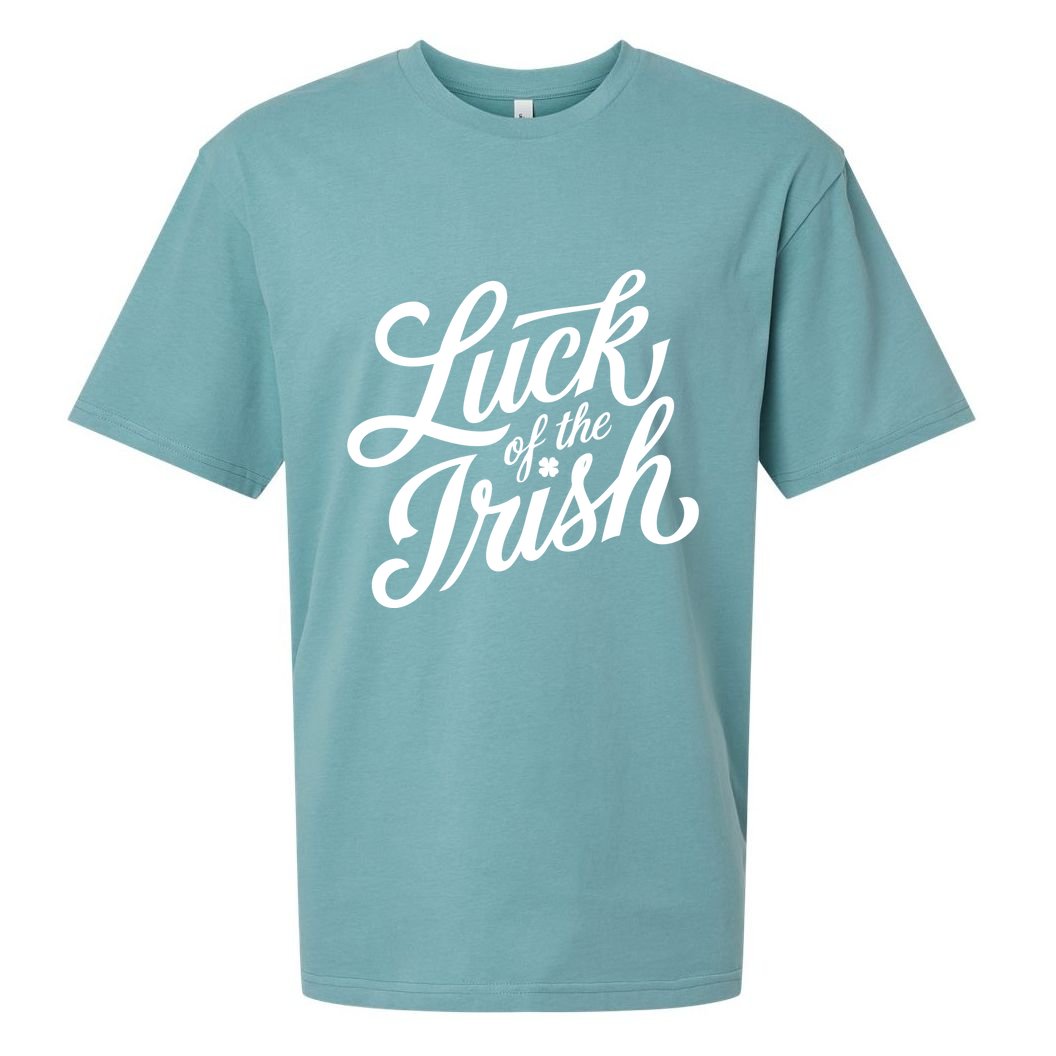 Luck Of The Irish St Patricks Day Sueded Cloud Jersey T-Shirt