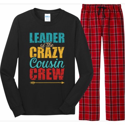 Leader of the crazy cousin crew retro Long Sleeve Pajama Set