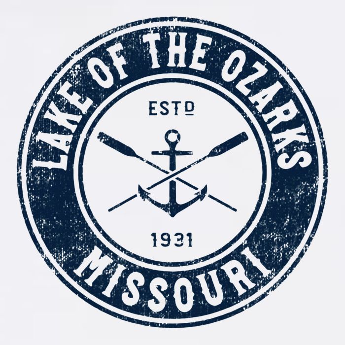 Lake Of The Ozarks Missouri Mo Vintage Boat Anchor & Oars Bucket Hat