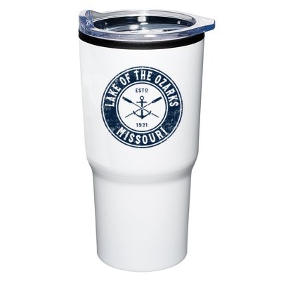 Lake Of The Ozarks Missouri Mo Vintage Boat Anchor & Oars Tumbler