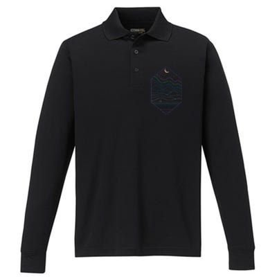 Lights Of The North Performance Long Sleeve Polo