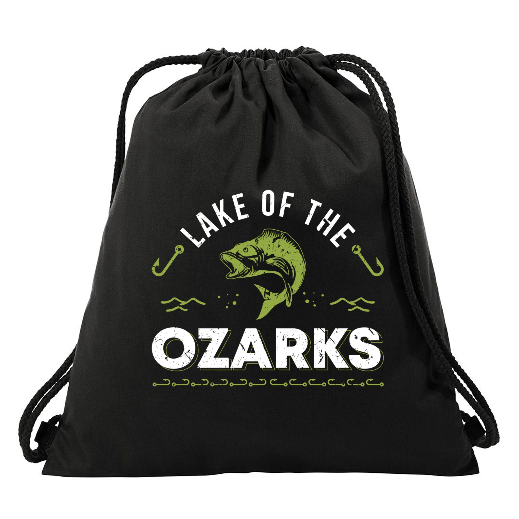 Lake Of The Ozarks Missouri Fishing Family Vacation Souvenir Gift Drawstring Bag