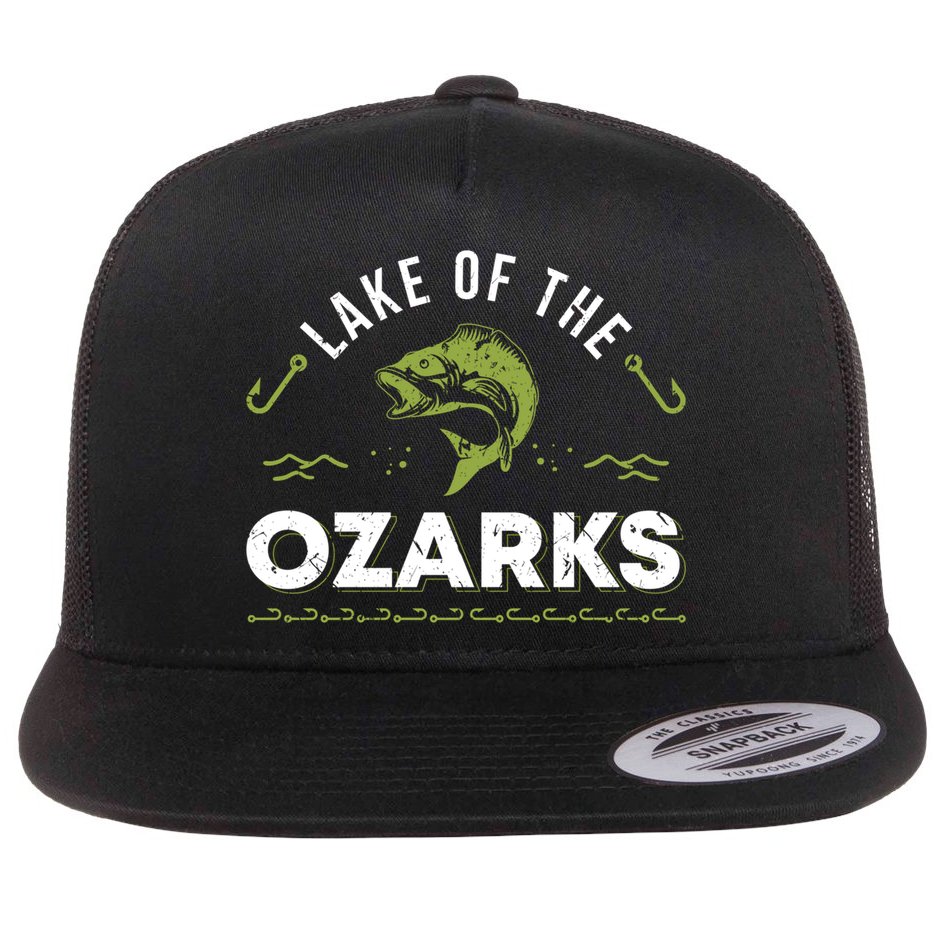 Lake Of The Ozarks Missouri Fishing Family Vacation Souvenir Gift Flat Bill Trucker Hat