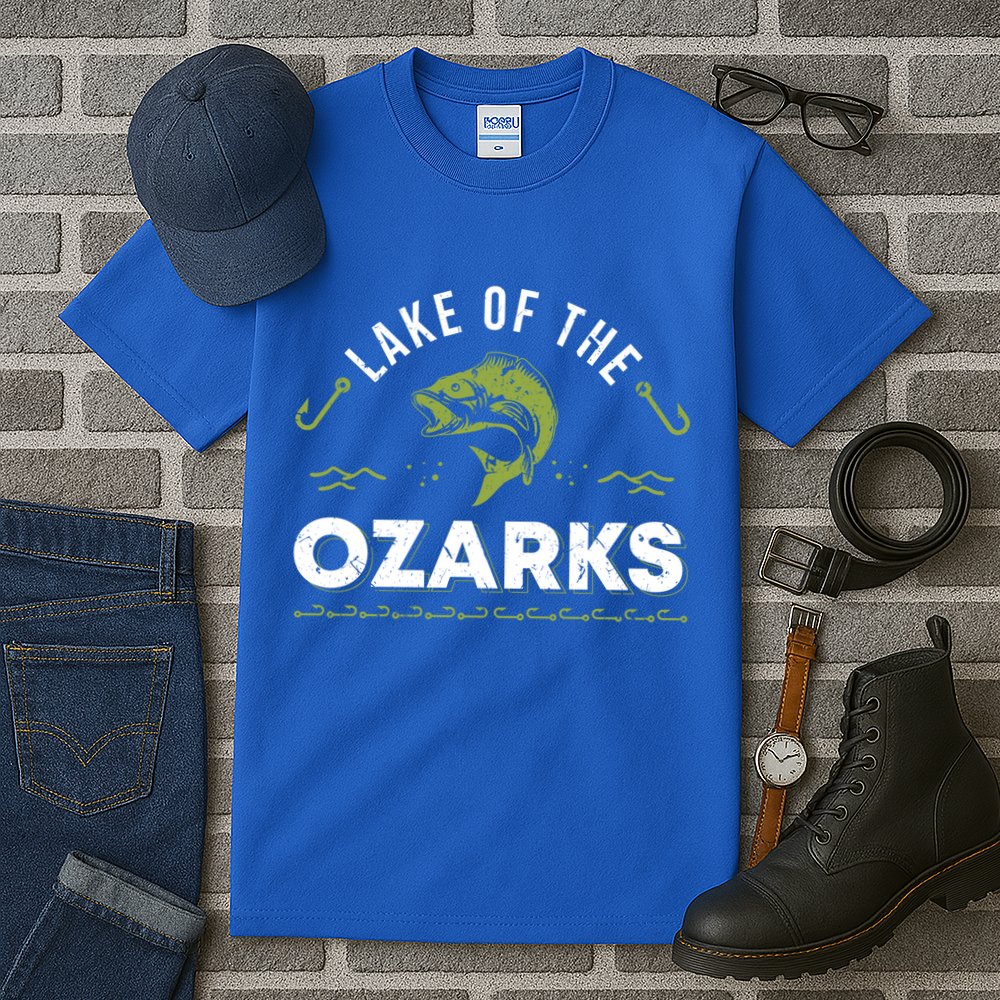 Lake Of The Ozarks Missouri Fishing Family Vacation Souvenir Gift Tall T-Shirt