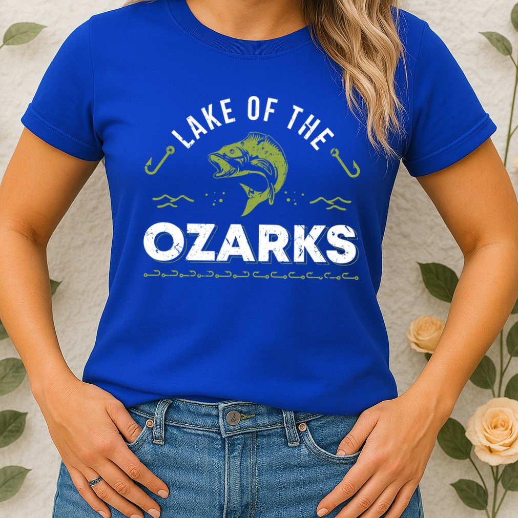 Lake Of The Ozarks Missouri Fishing Family Vacation Souvenir Gift Womens T-Shirt