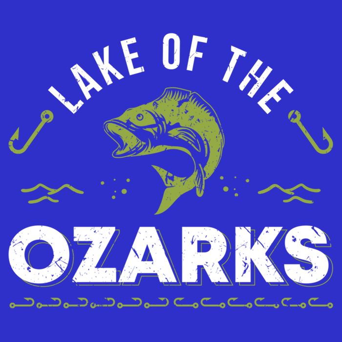 Lake Of The Ozarks Missouri Fishing Family Vacation Souvenir Gift Women's V-Neck T-Shirt