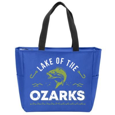 Lake Of The Ozarks Missouri Fishing Family Vacation Souvenir Gift Zip Tote Bag