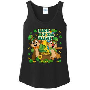 Luck O' The Irish Chipmunks Cute Saint Patrick's Day Gift Idea Ladies Essential Tank