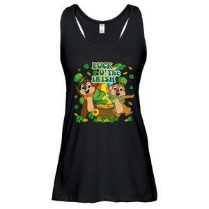 Luck O' The Irish Chipmunks Cute Saint Patrick's Day Gift Idea Ladies Essential Flowy Tank