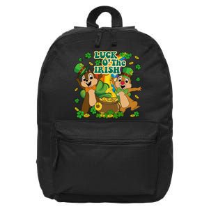 Luck O' The Irish Chipmunks Cute Saint Patrick's Day Gift Idea 16 in Basic Backpack