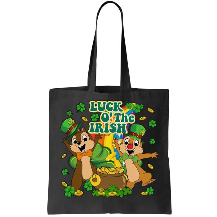 Luck O' The Irish Chipmunks Cute Saint Patrick's Day Gift Idea Tote Bag