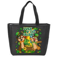 Luck O' The Irish Chipmunks Cute Saint Patrick's Day Gift Idea Zip Tote Bag