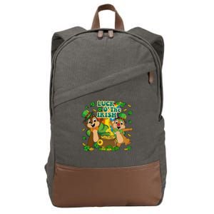 Luck O' The Irish Chipmunks Cute Saint Patrick's Day Gift Idea Cotton Canvas Backpack