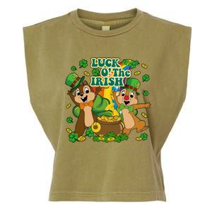 Luck O' The Irish Chipmunks Cute Saint Patrick's Day Gift Idea Garment-Dyed Women's Muscle Tee