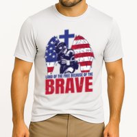 Land Of The Free Because Of The Brave Soldier Cross Cooling Performance Crew T-Shirt