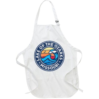 Lake Of The Ozarks Missouri Mo Vintage Nautical Waves Design Apron