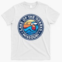 Lake Of The Ozarks Missouri Mo Vintage Nautical Waves Design T-Shirt