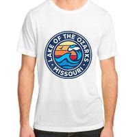 Lake Of The Ozarks Missouri Mo Vintage Nautical Waves Design Adult ChromaSoft Performance T-Shirt