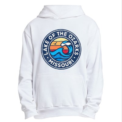 Lake Of The Ozarks Missouri Mo Vintage Nautical Waves Design Urban Pullover Hoodie