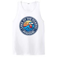 Lake Of The Ozarks Missouri Mo Vintage Nautical Waves Design PosiCharge Competitor Tank