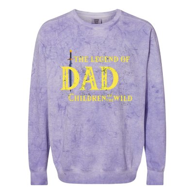 Legend Of The Dad Children Of The Wild Colorblast Crewneck Sweatshirt