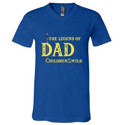 Legend Of The Dad Children Of The Wild V-Neck T-Shirt