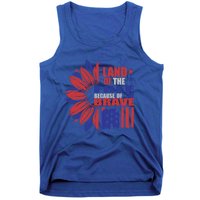 Land Of The Free Because Of The Brave Veteran Gift Tank Top