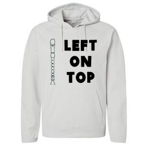 Left On Top Recorder Performance Fleece Hoodie