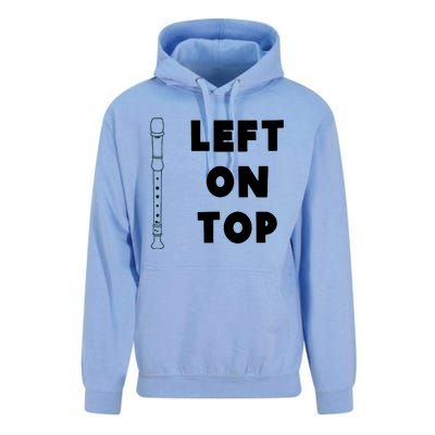 Left On Top Recorder Unisex Surf Hoodie