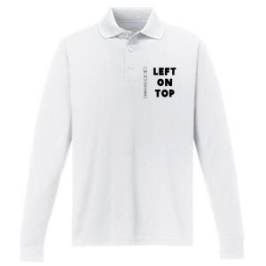 Left On Top Recorder Performance Long Sleeve Polo